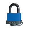 Fully Insulated Lock, Blue, KD - Keyed Differently, Stainless Steel, 27.50 mm, 6 Piece / Box